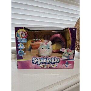 Squishmallows Squishville Playroom Set w/ Esmeralda Unicorn NEW In Package